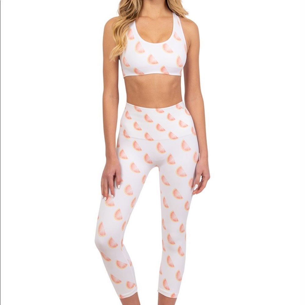 La collective grapefruit print used size xs/s